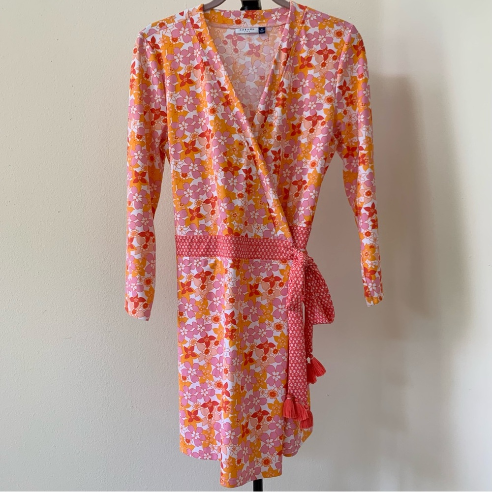 Cabana Life Surfside Beach Tassel Wrap Romper Size M - Picture 4 of 12